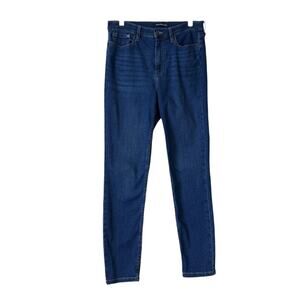 Calvin Klein Jean High Rise Skinny Ankle Stretch Denim Dark Wash Women’s Size 12